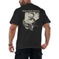 Skeleton Read More Books Men's Back Print T-Shirt