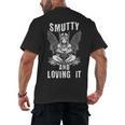 Smutty And Loving It Dark Fantasy Spicy Book Lover Men's Back Print T-Shirt