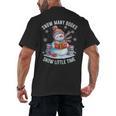 Snowman Reading Snow Many Books Snow Little Time Winter Men's Back Print T-Shirt Snowman Reading Snow Many Books Snow Little Time Winter Men's Back Print T-Shirt