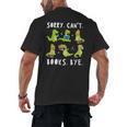 Sorry Can't Books Bye Dinosaur Librarian Bookworm Teacher Men's Back Print T-Shirt