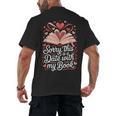 Sorry This Is a Date With My Book Valentine Men's Back Print T-Shirt Sorry This Is a Date With My Book Valentine Men's Back Print T-Shirt