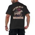 Spicy Books Merch Dark Romance You Had Me At Trigger Warning Men's Back Print T-Shirt