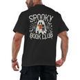 Spooky Book Club Cute Ghost Reading Book Halloween Costume Men's Back Print T-Shirt