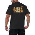 Spooky Halloween Book Lover Halloween Reading Goose Men's Back Print T-Shirt