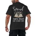 Spread Those Pages Like A Good Girl Bookworm Book Lover Men's Back Print T-Shirt Spread Those Pages Like A Good Girl Bookworm Book Lover Men's Back Print T-Shirt