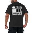Straight Outta Chapter 39 Cute Book Lover Reader Men's Back Print T-Shirt