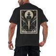 Tarot Cards Guide Book Esoteric Mysticism Clothing Tarot Card Justice Men's Back Print T-Shirt