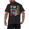 Teacher Librarian Kawaii Penguin Book Lover Penguin Men's Back Print T-Shirt Teacher Librarian Kawaii Penguin Book Lover Penguin Men's Back Print T-Shirt