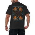 Thankful For Books Turkey Reading Book Lovers Fall Teacher Men's Back Print T-Shirt Thankful For Books Turkey Reading Book Lovers Fall Teacher Men's Back Print T-Shirt