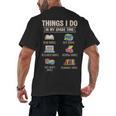 Things I Do In My Spare Time Book Reader Book Reading Lover Men's Back Print T-Shirt