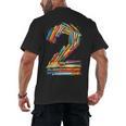 Toddler 2nd Birthday Books Themed 2 Year Old Boys Kids Girls Men's Back Print T-Shirt