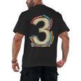Toddler 3rd Birthday Books Themed 3 Year Old Boys Kids Girls Men's Back Print T-Shirt Toddler 3rd Birthday Books Themed 3 Year Old Boys Kids Girls Men's Back Print T-Shirt