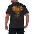 History Education Is Freedom Books Black History Heart Men's Back Print T-Shirt History Education Is Freedom Books Black History Heart Men's Back Print T-Shirt