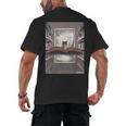 Totally Weird Tees Cat Library Book Reading Literary Men's Back Print T-Shirt