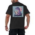 Trex Reading Book Dinosaur Men's Back Print T-Shirt