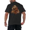 Turkey Reading Books Fall Season Thanksgiving Teacher Book Men's Back Print T-Shirt