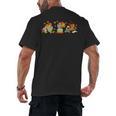 Turkey Reading Books Fall Thanksgiving Teacher Book Lovers Men's Back Print T-Shirt Turkey Reading Books Fall Thanksgiving Teacher Book Lovers Men's Back Print T-Shirt