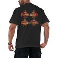Turkey Reading Books Shirt Thanksgiving Turkey Bookworm Men's Back Print T-Shirt Turkey Reading Books Shirt Thanksgiving Turkey Bookworm Men's Back Print T-Shirt