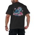 Turtle Bookworm Reading Book Bookworm Book Nerd Cute Graphic Men's Back Print T-Shirt