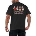 Valentine Cozy Goose Bookish Forget Flowers Buy Me Books Men's Back Print T-Shirt Valentine Cozy Goose Bookish Forget Flowers Buy Me Books Men's Back Print T-Shirt