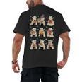 Vampire Reading Books Halloween Cute Teens Kids Men's Back Print T-Shirt Vampire Reading Books Halloween Cute Teens Kids Men's Back Print T-Shirt