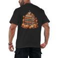 Vintage Autumn Books Pumpkin Coffee Book Lover Reading Men's Back Print T-Shirt Vintage Autumn Books Pumpkin Coffee Book Lover Reading Men's Back Print T-Shirt