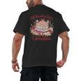 Vintage All Booked For Valentines Book Lovers Teacher Kids Men's Back Print T-Shirt
