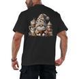 Vintage Cute Gnome Reading Book Coffee Latte Men Women Kids Men's Back Print T-Shirt Vintage Cute Gnome Reading Book Coffee Latte Men Women Kids Men's Back Print T-Shirt