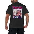 Vintage Movie Horror Poster Comic Book Graphic Film Night Men's Back Print T-Shirt