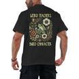 Weird Teachers Build Character Frog Reading Book Librarian Men's Back Print T-Shirt Weird Teachers Build Character Frog Reading Book Librarian Men's Back Print T-Shirt