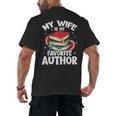 My Wife Is My Favorite Author Book Writer Men's Back Print T-Shirt