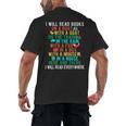 I Will Read Book On Boat Words For Kids Men's Back Print T-Shirt