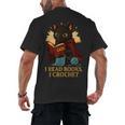 Wizard Cat Reading a Book While Crocheting Men's Back Print T-Shirt Wizard Cat Reading a Book While Crocheting Men's Back Print T-Shirt