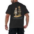 Wizard Of Oz Book Quote Scarecrow Dorothy Retro Drawing Men's Back Print T-Shirt Wizard Of Oz Book Quote Scarecrow Dorothy Retro Drawing Men's Back Print T-Shirt