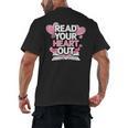 Women Read Your Heart Out Valentine's Day Teacher Book Men's Back Print T-Shirt Women Read Your Heart Out Valentine's Day Teacher Book Men's Back Print T-Shirt