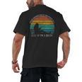 Women's Never Underestimate The Power Of A Girl With Book Reading Men's Back Print T-Shirt