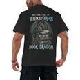 In A World Of Bookworms Be A Book Dragon Book Lover Reader Men's Back Print T-Shirt In A World Of Bookworms Be A Book Dragon Book Lover Reader Men's Back Print T-Shirt