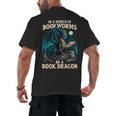In a World Of Bookworms Be a Book Dragon Reading Men's Back Print T-Shirt In a World Of Bookworms Be a Book Dragon Reading Men's Back Print T-Shirt