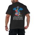 In A World Full Of Bookworms Be A Book Dragon Reading Men's Back Print T-Shirt