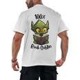 100 Book Goblin Cute Book Reader And Library Lover Men's Back Print T-Shirt