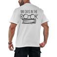 100 Days Of SCHOOKBook Nerd Book Lover Reading Librarian Boo Men's Back Print T-Shirt 100 Days Of SCHOOKBook Nerd Book Lover Reading Librarian Boo Men's Back Print T-Shirt