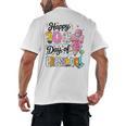 100th Day Of School Teacher Books 100 Days Of Preschool Girl Men's Back Print T-Shirt 100th Day Of School Teacher Books 100 Days Of Preschool Girl Men's Back Print T-Shirt
