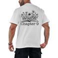 9th Birthday Chapter 9 Reading Book Lover 9 Year Old Men's Back Print T-Shirt