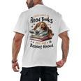 Basset Hound Dog Breed I Just Want To Read Books And Pet My Men's Back Print T-Shirt