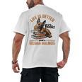 Belgian Malinois Dog Breed Life Is Better With Books And a Men Women Kids Men's Back Print T-Shirt