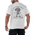 The Book Ended On a Cliffhanger Cute Book Lover Teach Men's Back Print T-Shirt