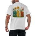 Book Flower 8647 Foxtrots Deltas Tangos Men's Back Print T-Shirt
