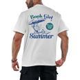 Book Girl Summer Bookish Beach Men's Back Print T-Shirt