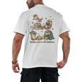 Book Lover Bookish Bookworm Reading Is My Otter-Obsession Men's Back Print T-Shirt