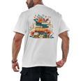 Book Lover Librarian Reading Library Readers Premium Tri-Blend Men's Back Print T-Shirt